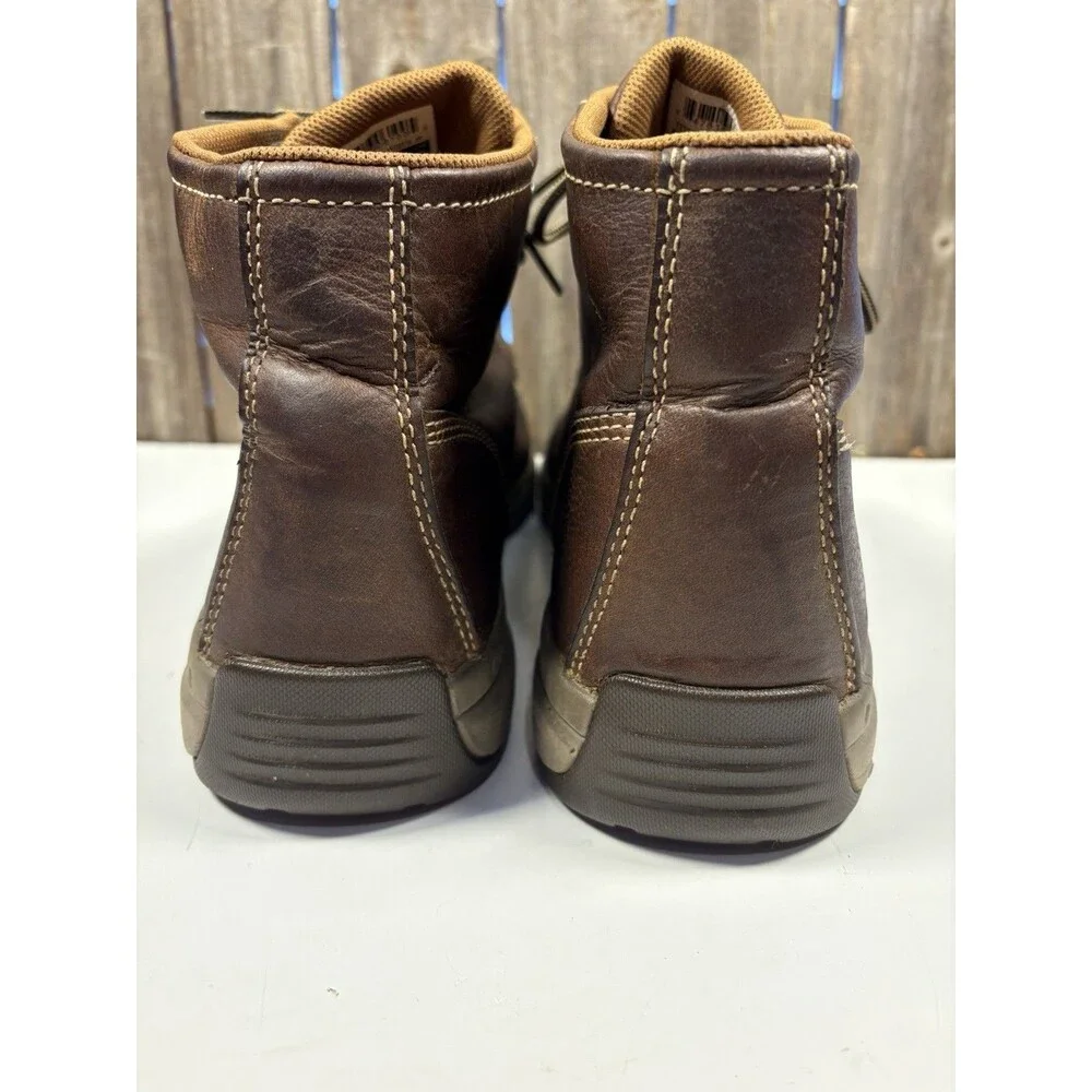 Carhartt Brown Leather Chukka Ankle Boots Lace-Up Rubber Sole Men’s 11 M